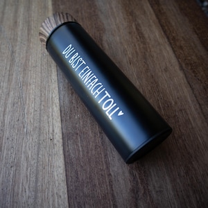 Personalized stainless steel water bottle, drinking bottle, thermos flask, personalized thermos flask, personalized thermos mug