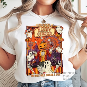 Retro Halloween Circus PNG: Spooky Candy Design (Digital Download