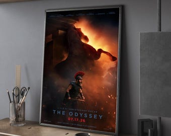 Affiche du film L'Odyssée, impression sur toile, décoration murale, cadeau idéal, sans cadre