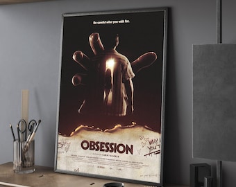Filmposter „Obsession“, Leinwanddruck, Wandbild, Wohnaccessoires, perfektes Geschenk, ungerahmt