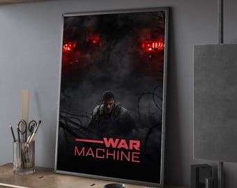War Machine Movie Poster, Canvas Prints, Wall Art, Home Decor, Perfect Gift, Unframed