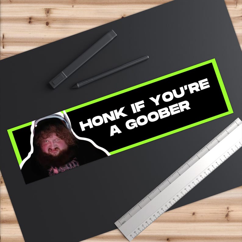 Goober Word Sticker CASEOH HONK GOOBER Sticker - Etsy