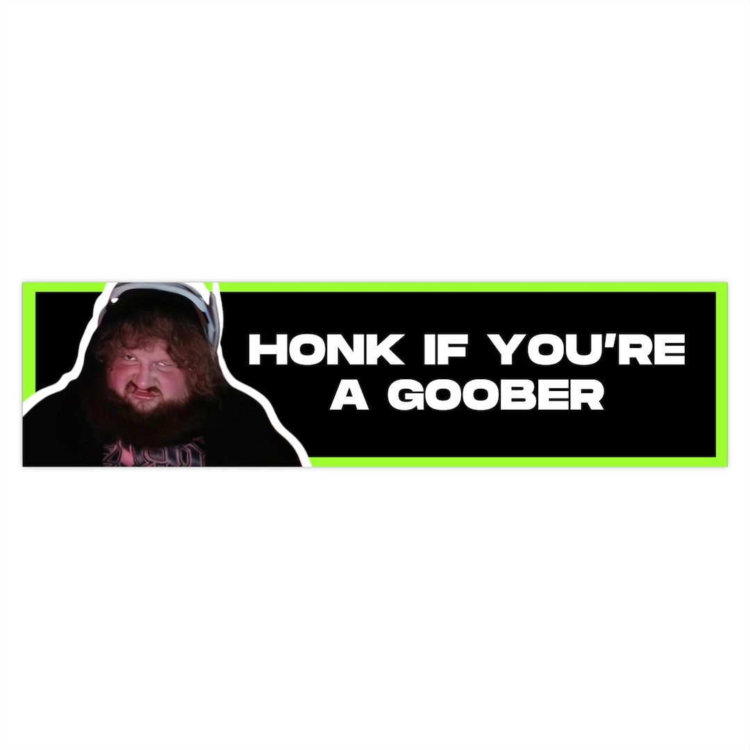 Goober Word Sticker CASEOH HONK GOOBER Sticker - Etsy