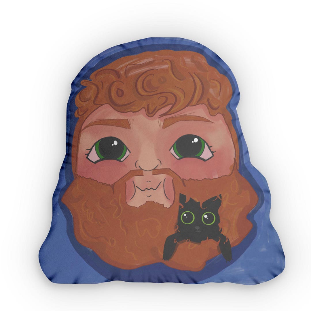 CASEOH and Kitty Pillow - Custom Fun Art Pillow - Etsy