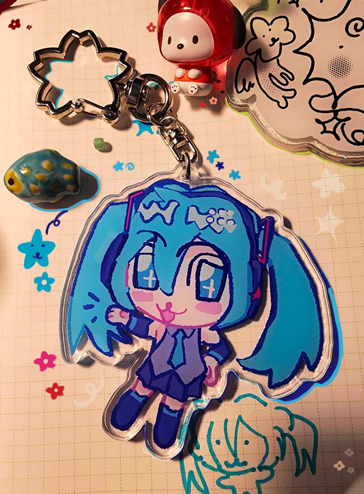 初音ミク キーホルダー - Etsy 日本