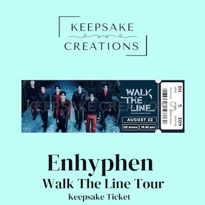Enhypen Walk the Line Ticket - Etsy