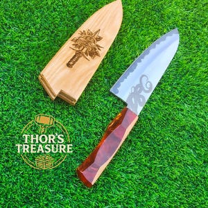 Chef Knife, D2 Steel, Kitchen Knife, Handmade Chef Knife, Chef Knife, Wood Knife, Handmade Kitchen Knife, Christmas Gift, Birthday Gift
