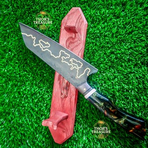 Hand Forged Damascus Steel Chef Knife Damascus Chef Knife Kitchen Chef Knife Christmas Gift, Gift for Her.
