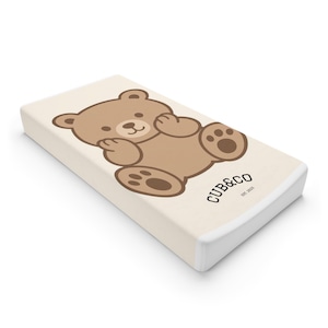 Cute Bear Baby Changing Pad Cover, Nursery Decor, Baby Gift, Baby Shower, Infants Accessories