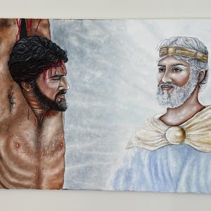 Jesus and King - Original Oil Painting Artwork