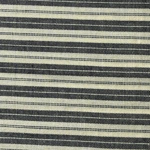 Navy Blue and Cream Tick Stripe Homespun Fabric