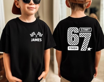 Personalized 6 7  Racing Birthday Shirt, Funny 7th Bday Meme Tee, Viral 67 Birthday Sweater