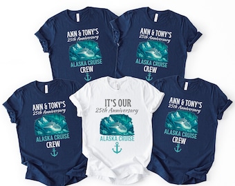 Custom Alaska Shirts, Anniversary&Birthday Cruise Tee, Matching Family Trip Sweatshirt