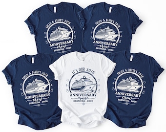 Custom Anniversary Cruise Shirts, 30th Anniversry Cruise Tee
