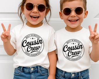 Cousin Crew Shirt, Built-In Besties Matching Tees, Chaos Guaranteed Outfit, Family Reunion