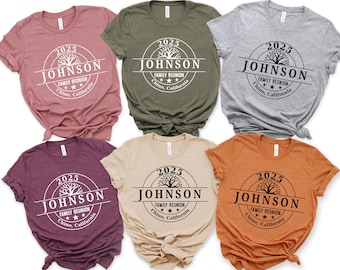 Custom Family Reunion T-Shirt: Personalized Matching Family Name Tee