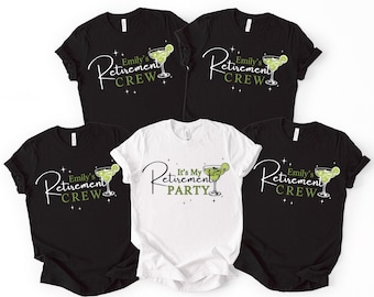Retirement Crew Shirt: Personalized Matching Party Tees