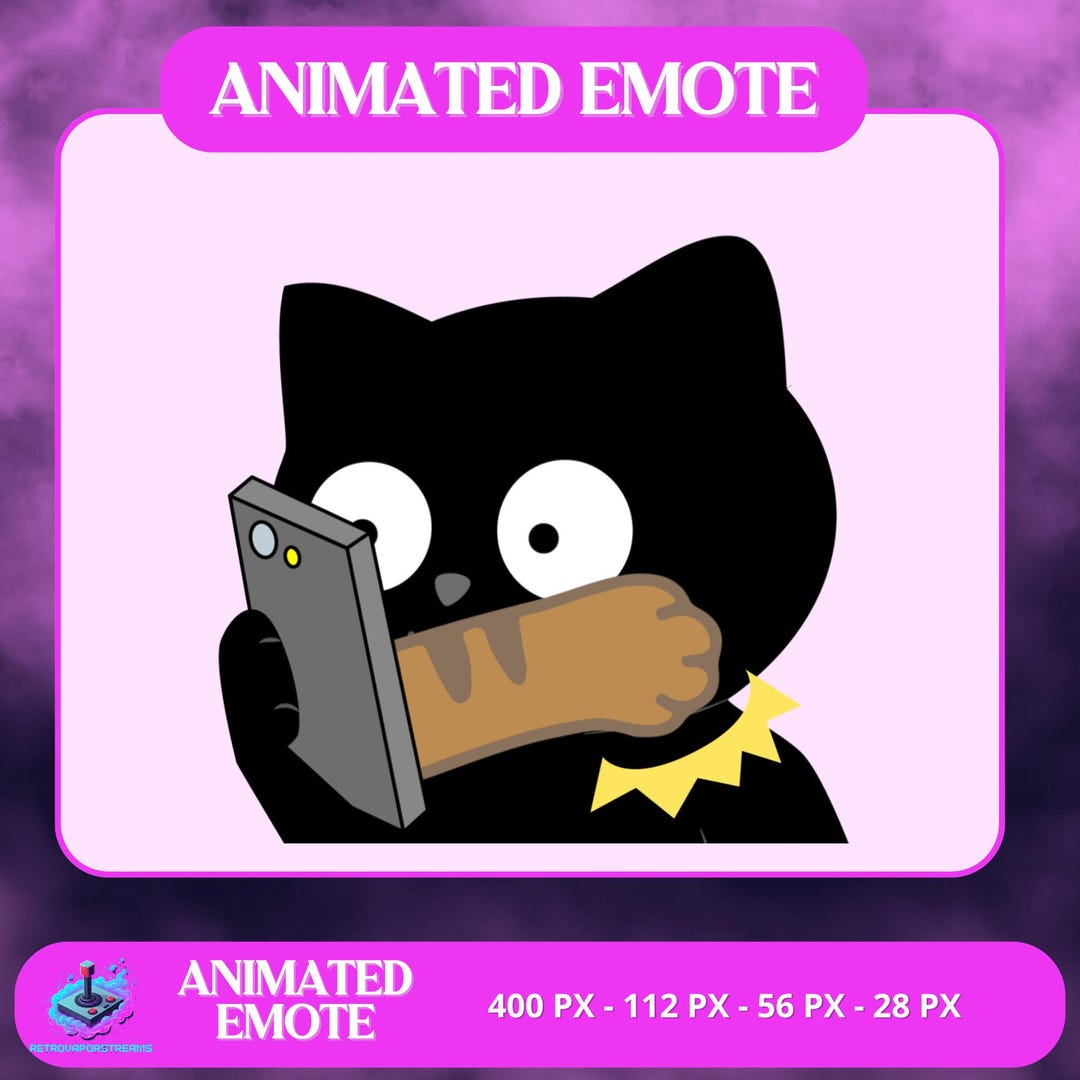 Animated Cat Slap Emote: Paw Screen Smack Reaction, Twitch Shut up ...