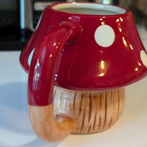 12oz Ceramic Mushroom Mug – Cute Cottagecore Kawaii Toadstool Cup for Coffee & Tea – Fun Fungi Hippie Goblincore Plant Lover Gift