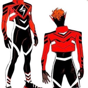 Wally West Inspired Absolute Flash Super Hero SDCC Comic con Cosplay Leather Jacket made to order