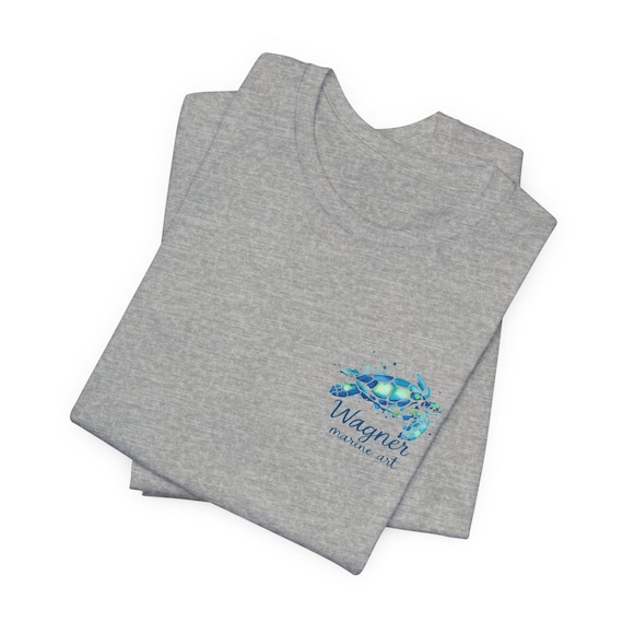 Artistic Sea Turtle T-Shirt: Beach Ocean Lover Gift