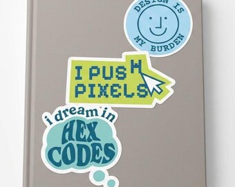 Design Humor Sticker Pack (Set of 3)