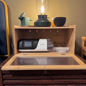 Bamboo CPAP Machine Box – Nightstand Storage, Discreet Design - Etsy