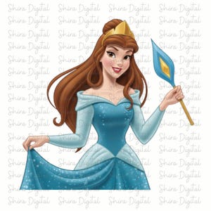 Princess PNG Clipart, Princess SVG, Fairy Tale Princesses PNG, Princess Birthday, Magical Castle Party Art, Girls Birthday Digital Download