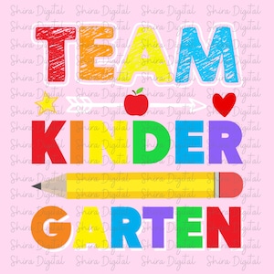 Hello Kindergarten Rainbow Png,Back to School Teacher Png, Team Kindergarten Png, First Day of School Png, Teacher Png, Rainbow Classroom