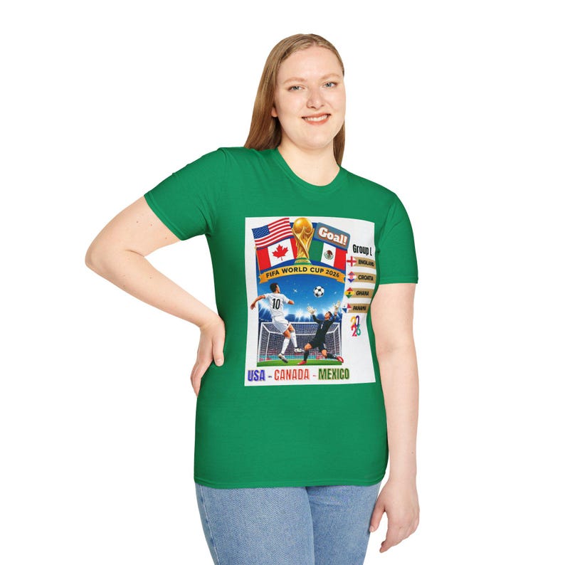 World Cup 2026 T shirt, Soccer FIFA Tee, England, Croatia, Ghana, Panama, Soccer Fans Gifts for Him, Soccer Game Day, Fifa Tees imagem 12