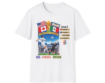 Camiseta del Mundial 2026, Camiseta FIFA de fútbol, Alemania, Curazao, Costa de Marfil, Ecuador, Regalos para aficionados al fútbol para él, Día de partido de fútbol, Camiseta FIFA