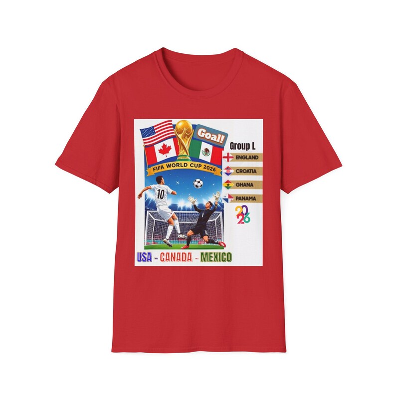 World Cup 2026 T shirt, Soccer FIFA Tee, England, Croatia, Ghana, Panama, Soccer Fans Gifts for Him, Soccer Game Day, Fifa Tees imagem 16
