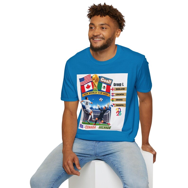 World Cup 2026 T shirt, Soccer FIFA Tee, England, Croatia, Ghana, Panama, Soccer Fans Gifts for Him, Soccer Game Day, Fifa Tees imagem 15
