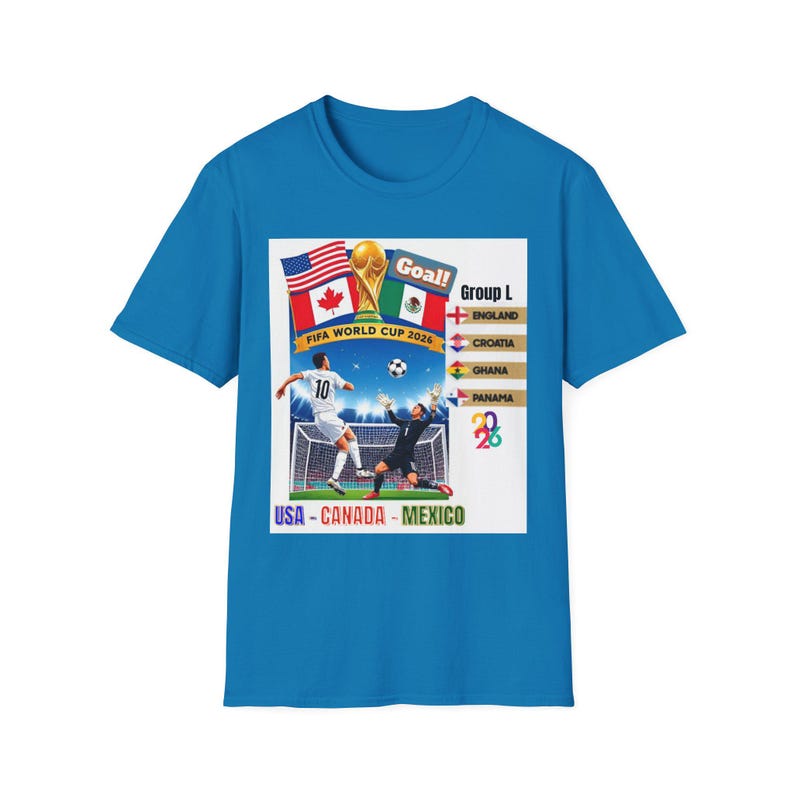 World Cup 2026 T shirt, Soccer FIFA Tee, England, Croatia, Ghana, Panama, Soccer Fans Gifts for Him, Soccer Game Day, Fifa Tees imagem 13