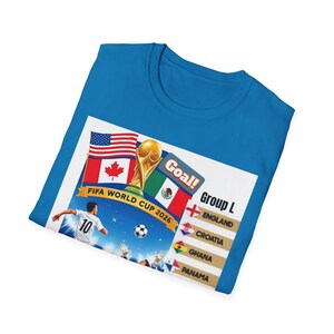 World Cup 2026 T shirt, Soccer FIFA Tee, England, Croatia, Ghana, Panama, Soccer Fans Gifts for Him, Soccer Game Day, Fifa Tees imagem 14