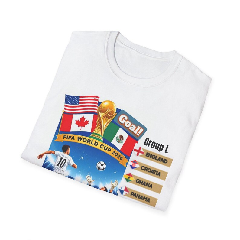 World Cup 2026 T shirt, Soccer FIFA Tee, England, Croatia, Ghana, Panama, Soccer Fans Gifts for Him, Soccer Game Day, Fifa Tees imagem 2