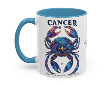 Taza de café de Cáncer, regalo del zodiaco celestial