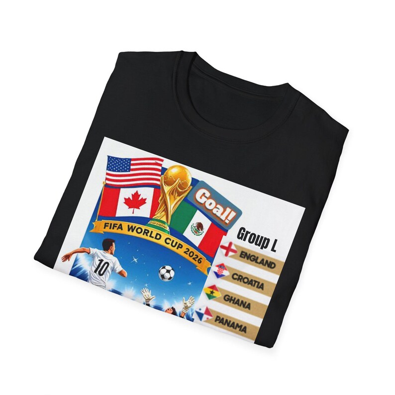 World Cup 2026 T shirt, Soccer FIFA Tee, England, Croatia, Ghana, Panama, Soccer Fans Gifts for Him, Soccer Game Day, Fifa Tees imagem 5