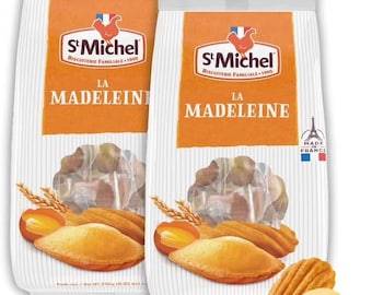 Magdalenas tradicionales St Michel 250 g cada una Fabricadas en Francia paquete de 2