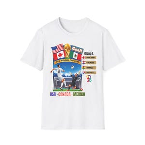 World Cup 2026 T shirt, Soccer FIFA Tee, England, Croatia, Ghana, Panama, Soccer Fans Gifts for Him, Soccer Game Day, Fifa Tees imagem 1
