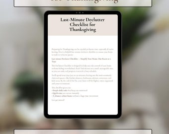 Lastminute opruimchecklist voor Thanksgiving