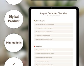 Opruimchecklist augustus: terug naar school organiseren