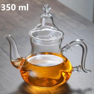 Enkel marockansk tekanna i glas – 350 ml | Värmebeständigt borosilikatglas