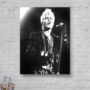 Billy Idol Canvas Painting, Wall Art, Wall Decor, Canvas Painting, Modern Wall Art.
