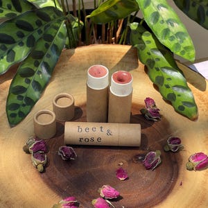 Tallow Lip Balm - Beet & Rose