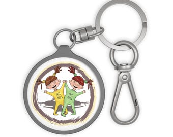 Gemini Zodiac Keyring | Zodiac Gemini Charm