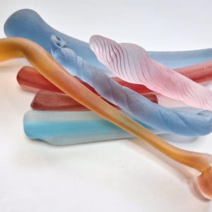 Vidro marinho colorido de 8 oz, vidro soprado, suprimentos para vidros soprados, suprimentos para artesanato para projetos DIY, arte em mídia mista, mosaicos