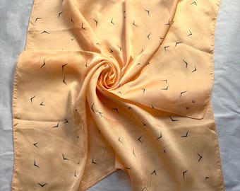 Bufanda de seda amarilla para el cuello, pañuelo, chal cuadrado, chal suave de verano, accesorios