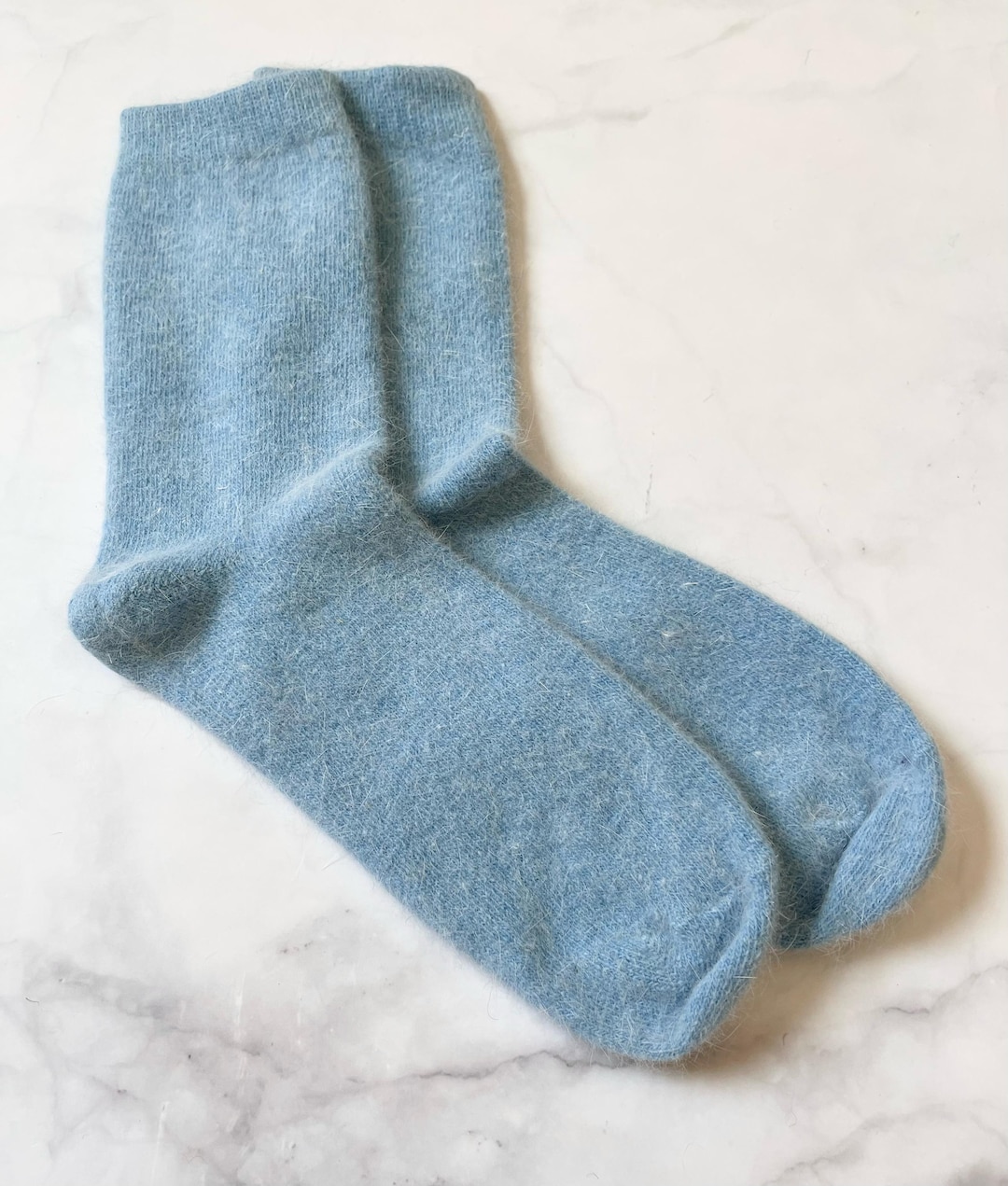 Rabbit , Merino Wool Blue Socks, Soft Warm Socks, Accessories - Etsy