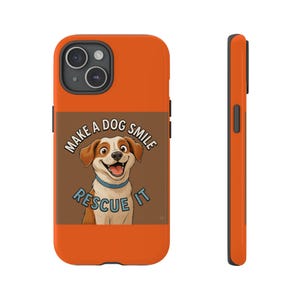Dog Rescue Phone Case: Animal Advocate Gift, Shock Absorbent